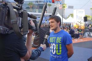 LOS ANGELES, AUG 9 -  Josh Hutcherson at the Josh Hutcherson Celebrity Basketball Game benefiting Straight But Not Narrow at the Nolia Plaza on August 9, 2013 in Los Angeles, CA photo