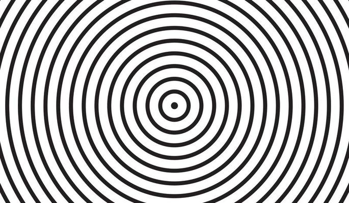 Concentric circle element. Black and white color ring. Abstract vector illustration for sound wave, Monochrome graphic. Concentric Circle Elements. Background. Abstract circle pattern.