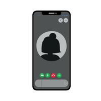 Video chat interface, user web video call window. Concept of social remote media, remote communication. Call screen template. Mockup interface. Video chat user interface, video calls window. vector
