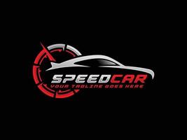 vector del logotipo del coche de velocidad. logotipo automotriz