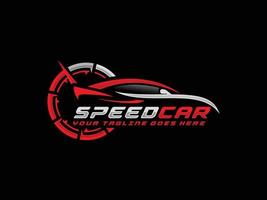 Speed car logo vector. Automotive logo vector