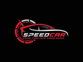 Speed car logo vector. Automotive logo vector