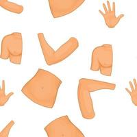 Body pattern, cartoon style vector