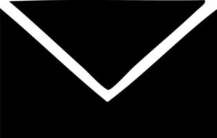 flat symbol paper envelope vector