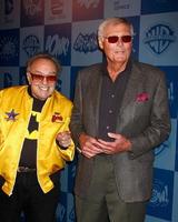 LOS ANGELES, MAR 21 -  George Barris, Adam West arrive at the Batman Product Line Launch at the Meltdown Comics on March 21, 2013 in Los Angeles, CA photo