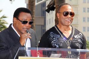 LOS ANGELES, MAR 6 -  George Benson, Ray Parker Jr at the Ray Parker Jr Hollywood Walk of Fame Star Ceremony at Walk of Fame on March 6, 2014 in Los Angeles, CA photo