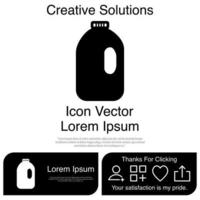 Milk Bottle Icon EPS 10 vector