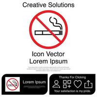 No Smoking Icon EPS 10 vector