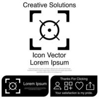 Auto Focus Camera Icon EPS 10 vector