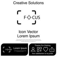 Auto Focus Camera Icon EPS 10 vector