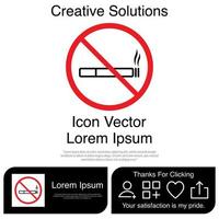 No Smoking Icon EPS 10 vector