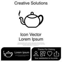 Teapot Icon EPS 10 vector