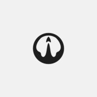 rocket icon logo design vector