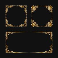 vintage frame, square ornament, design vector