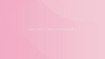 Soft gradient waves simple background. Abstract pink background with curve lines vector