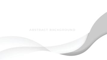 Abstract beautiful white gray background, smooth and soft curve. Vector illustration