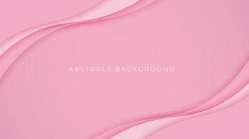 composición abstracta de formas fluidas. fondo de onda rosa moderno con formas líquidas y orgánicas. corte de papel de efecto. vector