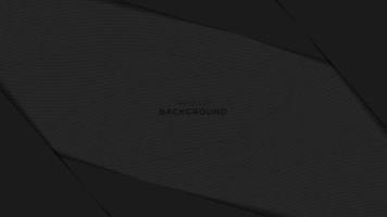 Black abstract overlap background, papercut effect. Texture with diagonal lines. Vector illustration