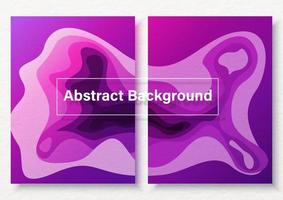 White abstract background lettering on abstract texture in purple color tone on paper pattern background. All in paper cut out with layers style and vector design.