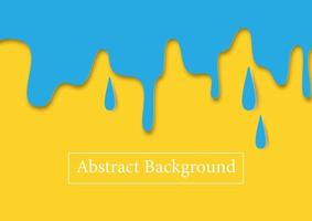 Blue color drop on yellow background with white abstract background lettering. vector