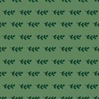 Cute botanical pattern. Seamless background in doodle style vector