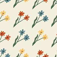 Floral seamless pattern. Colorful surface design vector