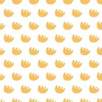 Seamless pattern with abstract shapes. Simple colored doodles vector