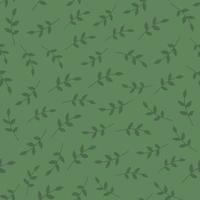 Cute botanical pattern. Seamless background in doodle style vector