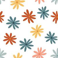 Floral seamless pattern. Colorful surface design vector