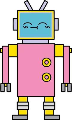 cute cartoon robot