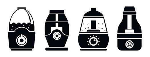 Air humidifier icon set, simple style vector