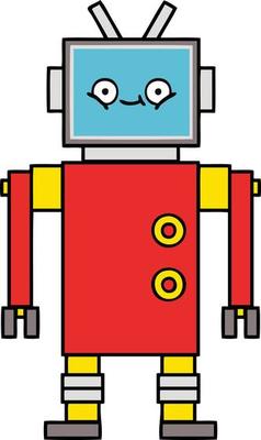 cute cartoon robot