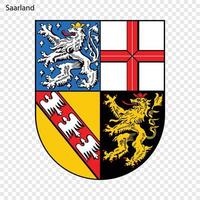 Emblem of Thuringia, province of Germany vector