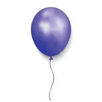 Realistic glossy balloon vector