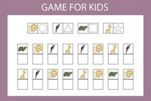 WebA game for children, a puzzle with pictures, write the desired symbol in the cell. vector