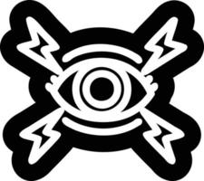 mystic eye icon vector