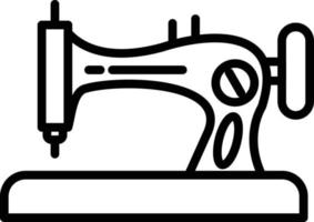 Sewing machine Line Icon Design vector