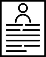 Document Vector Line Icon