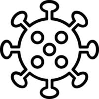 Coronavirus Line Icon Design vector