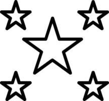 Stars Line Icon Design vector