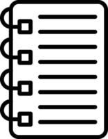 Notes  Vector Line Icon