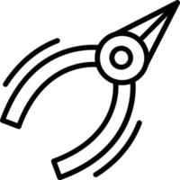 Pliers Line Icon vector