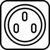 Socket Line Icon vector