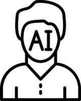 icono de línea de vector ai