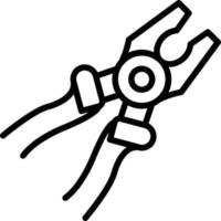 Pliers Line Icon Design vector