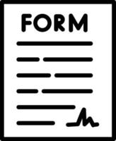 Form Vector Line Icon