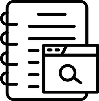 Web Browser  Vector Line Icon