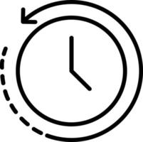 Back In Time Vector Line Icon