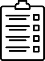 Check List  Vector Line Icon