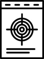 Target Vector Line Icon